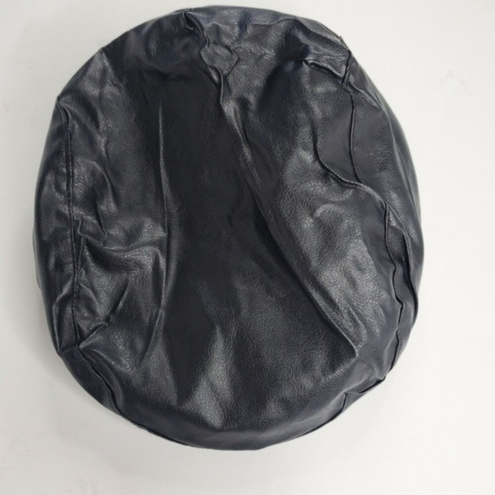 Silverstone faux leather newsboy flat cap medium/large